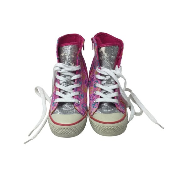 Girl's Circo Pink Peace Sign High-top Shoes (Size 2) - Picture 2 of 11